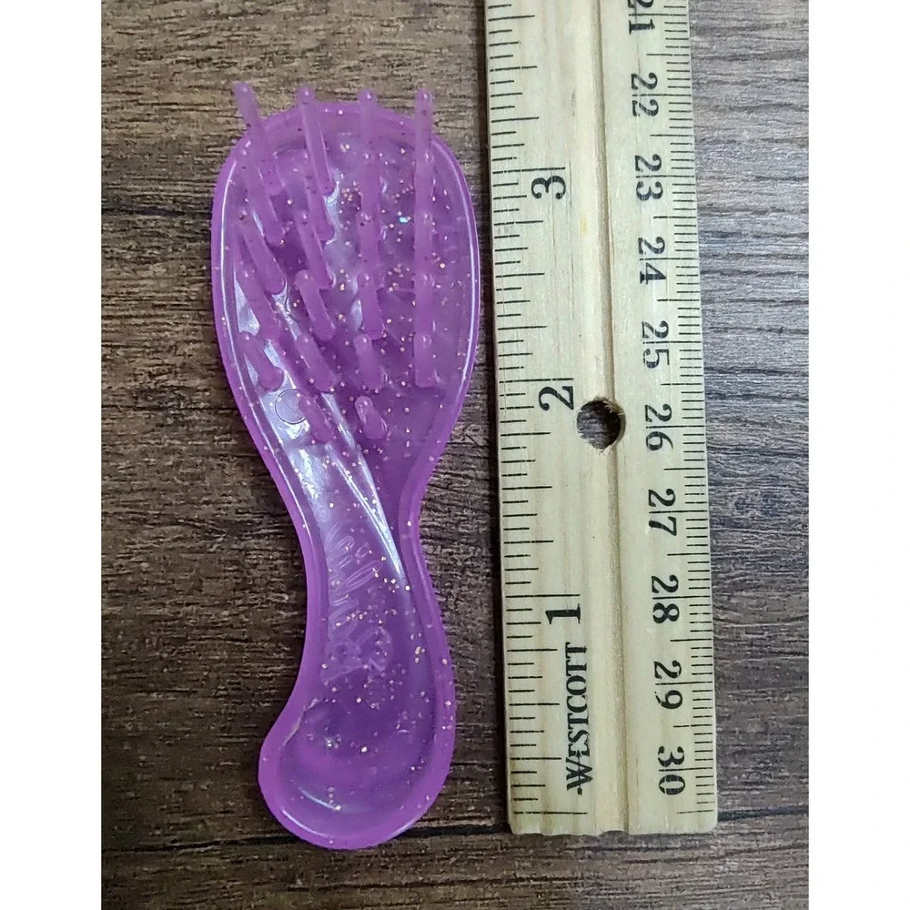 Barbie Transparent Purple Goitter Hair Brush Barbie World  Z30